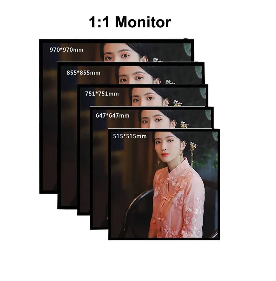 1:1 štvorcová obrazovka reklamný stroj Výrobný vysoký jas Vysoké rozlíšenie